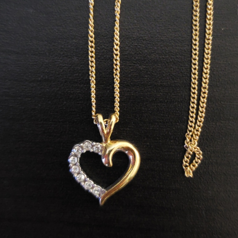 🍭Heart and diamond necklace